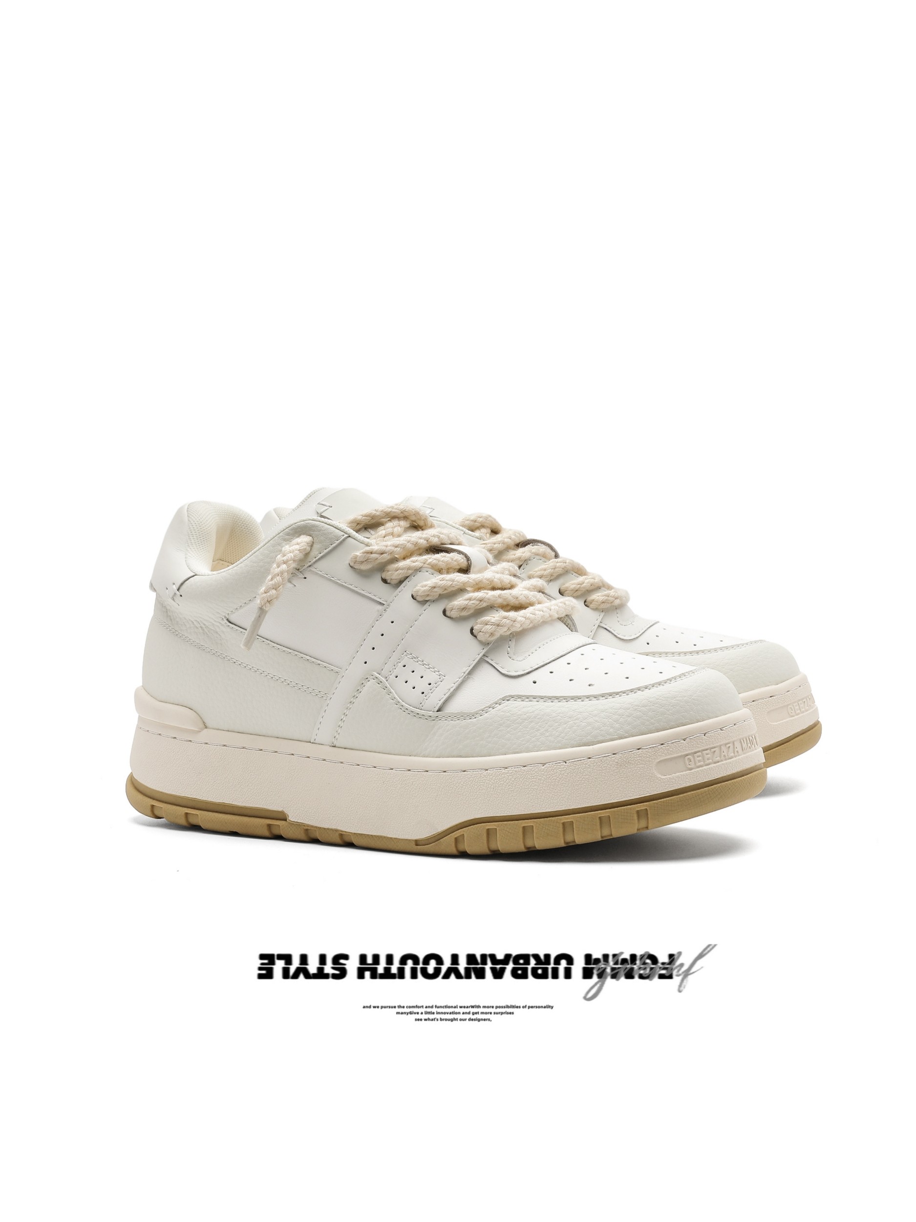 FGMM 7CM隐形增高鞋子板鞋男女款原创春夏百搭厚底小白鞋休闲男鞋主图