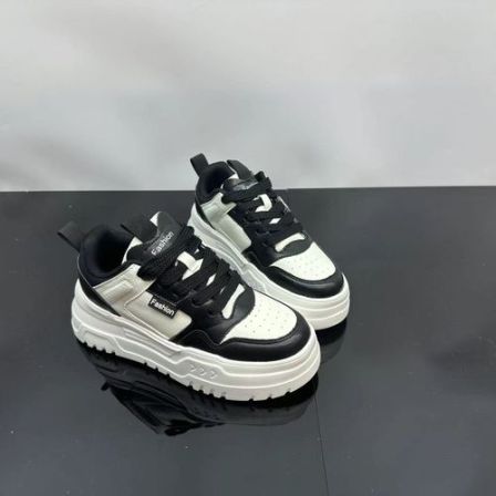 舒适透气休闲板鞋女冬季新品轻便厚底时尚潮鞋 X 检 1030