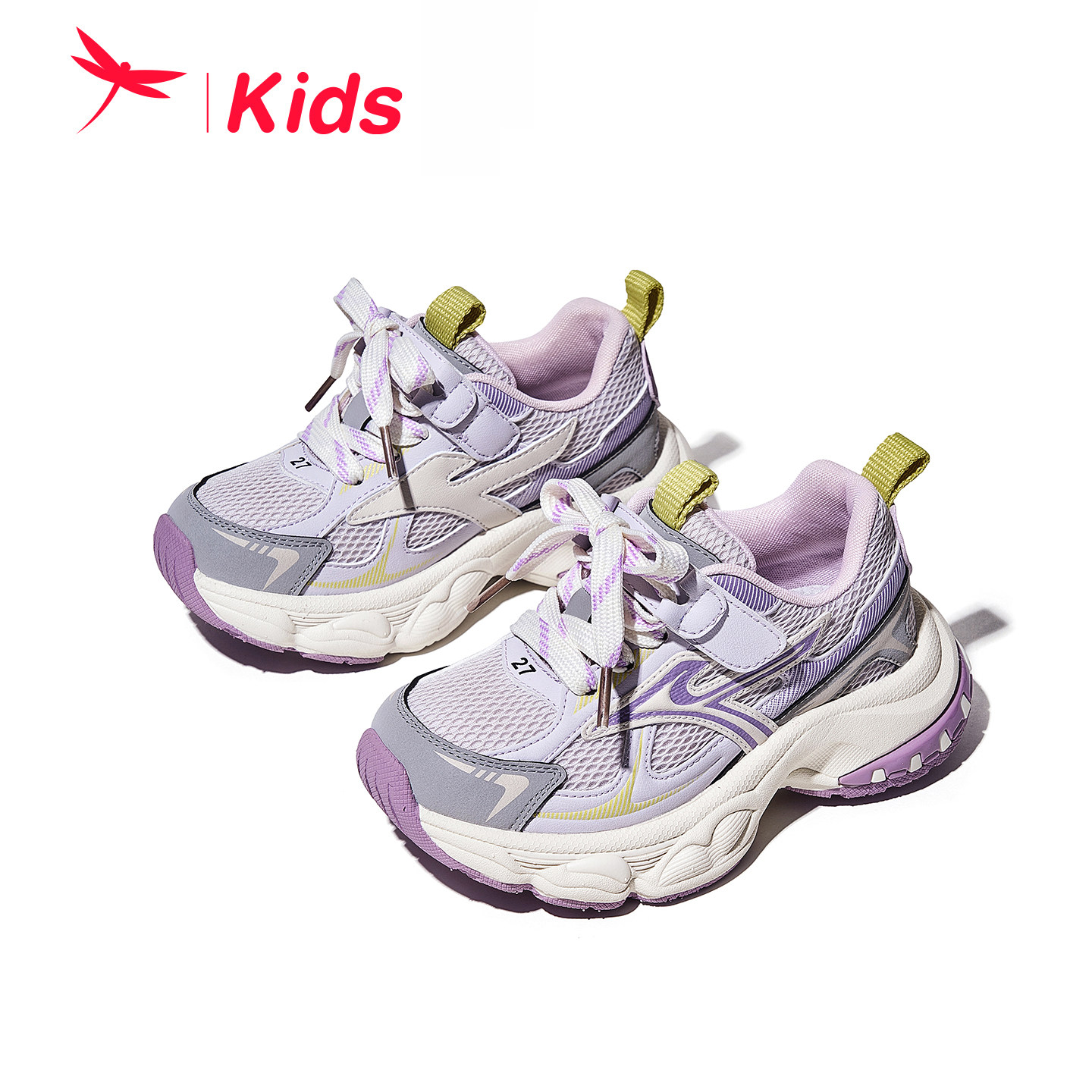 红蜻蜓女童鞋2026春季新款儿童休闲运动鞋男童百搭老爹鞋软底单鞋主图