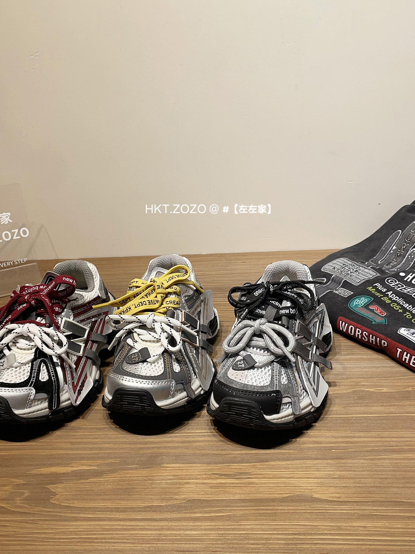 左左家中大童透气潮酷老爹鞋2026春新款男女童双拼鞋带时髦运动鞋主图