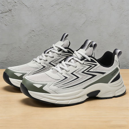 老爹鞋男款初中生防臭运动鞋48码大尺码47男生防滑软底网面休闲跑鞋