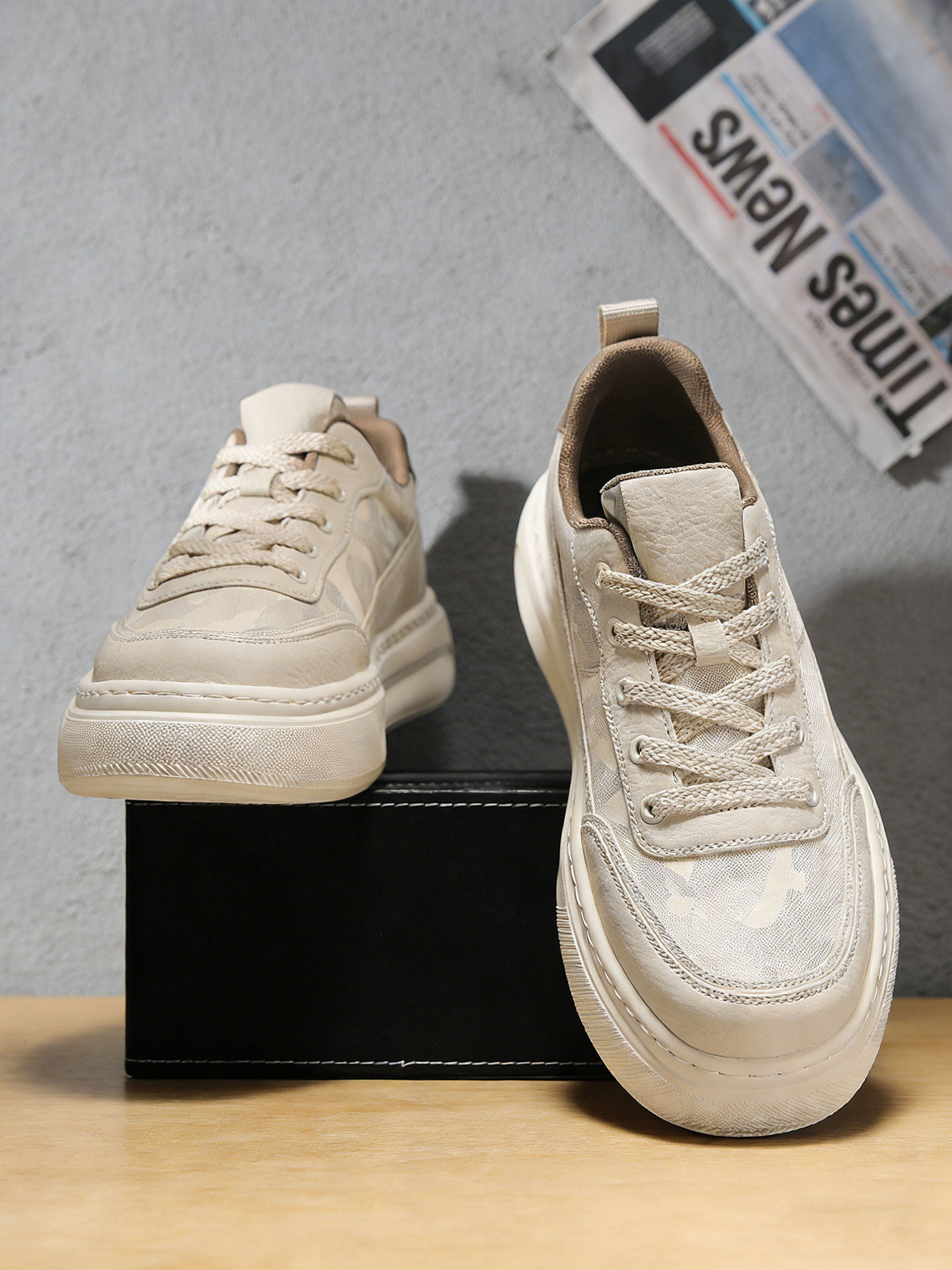 青少年男休闲鞋子2026新款增高厚底男生防滑夏季薄款透气帆布板鞋主图