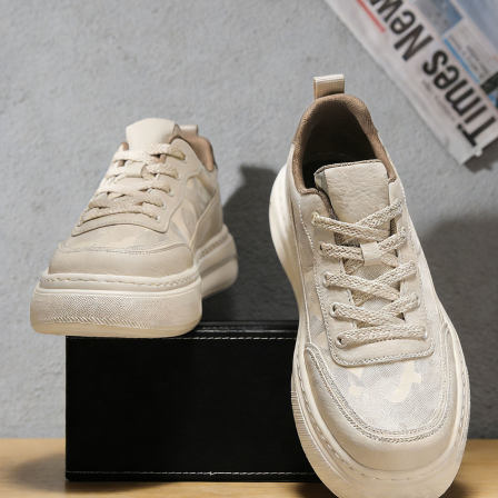 青少年男休闲鞋子2026新款增高厚底男生防滑夏季薄款透气帆布板鞋