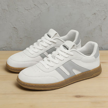 防水阿甘小白鞋男士平底轻便防滑赛车鞋休闲棕色德训鞋男款不脚臭