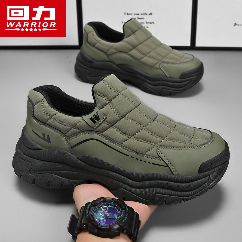 回力男鞋2026新款复古厚底运动休闲鞋男士户外一脚蹬旅游老爹鞋潮主图