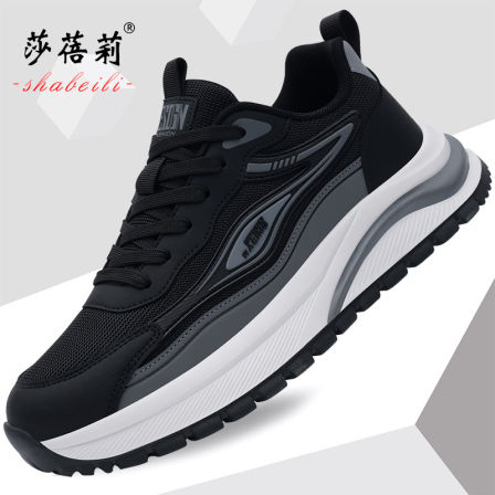 男鞋运动鞋2026新款春季网面透气潮鞋百搭软底跑步鞋子男士休闲鞋