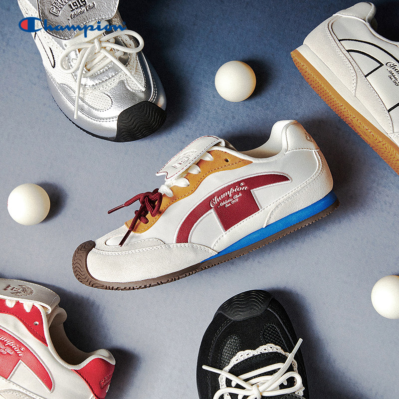 Champion冠军蝶翼跑德训鞋女2026春季新款薄底休闲鞋复古运动跑鞋主图