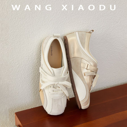 【王小毒】芭蕾美学● 3.5cm内增高阿甘德训鞋女休闲赛车板鞋子