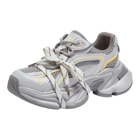 直播骆驼女鞋2025秋冬时尚潮流休闲老爹鞋增高缓震运动鞋