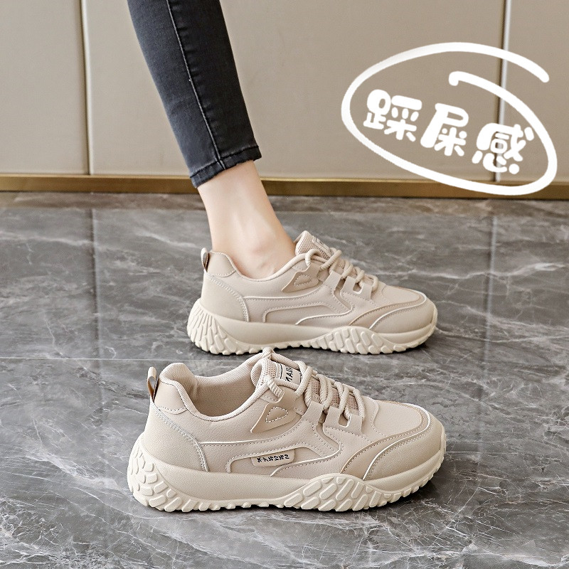 女鞋踩屎感休闲运动鞋2026新款春季防滑软底不累脚旅游学生跑步鞋主图