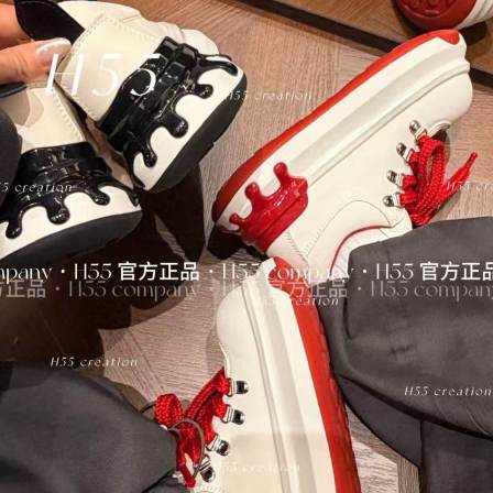 H55女鞋千囍小恶魔2026年春新款厚底拼色大头休闲百搭增高板鞋女