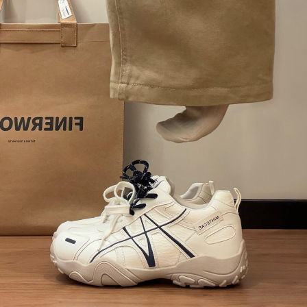 厚底内增高7cm德训鞋女2026新款春季休闲运动鞋老爹鞋阿甘小白鞋