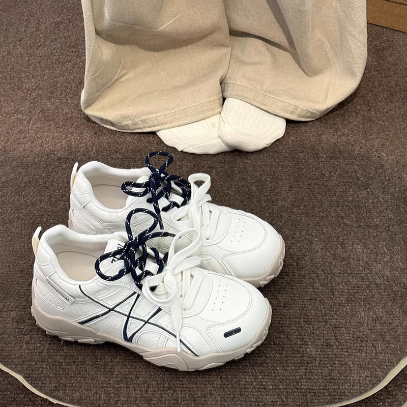 小个子厚底内增高德训鞋女2026年新款春季百搭阿甘鞋休闲运动鞋子主图