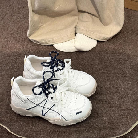 小个子厚底内增高德训鞋女2026年新款春季百搭阿甘鞋休闲运动鞋子