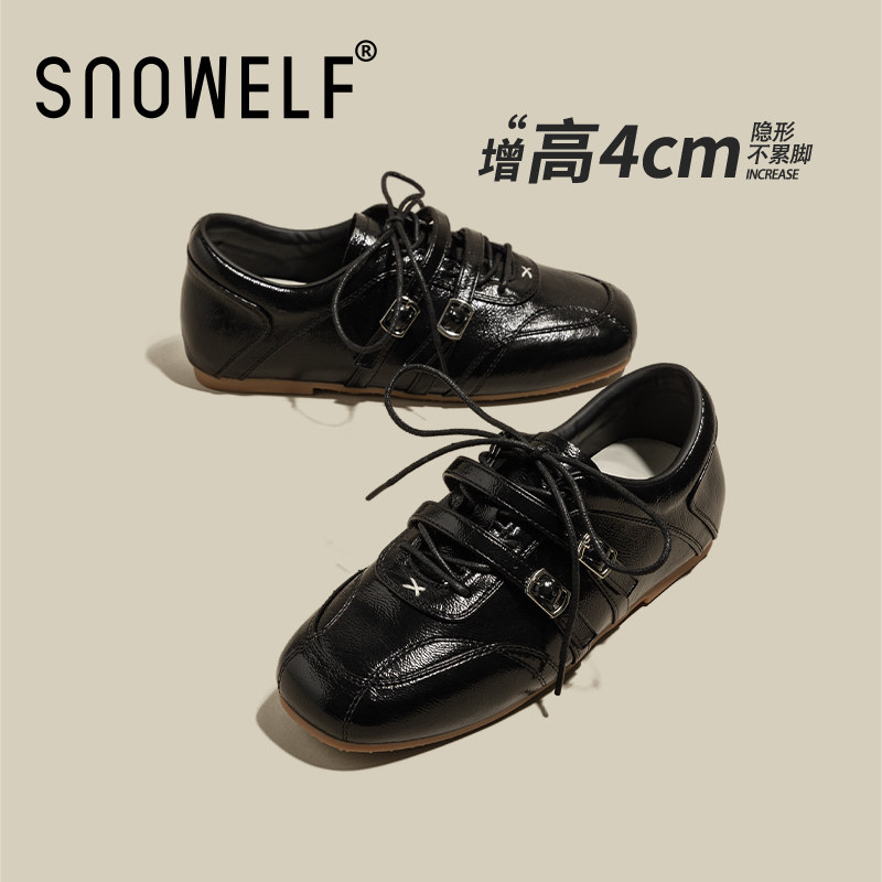 黑色单鞋女2026新款春季红色厚底鞋子内增高女鞋百搭玛丽珍小皮鞋主图