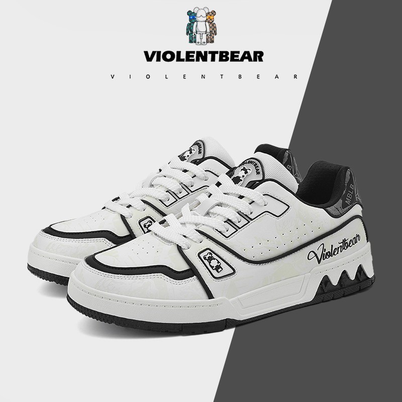 Violentbear/暴力熊新款轻奢时尚黑白情侣休闲鞋99888主图