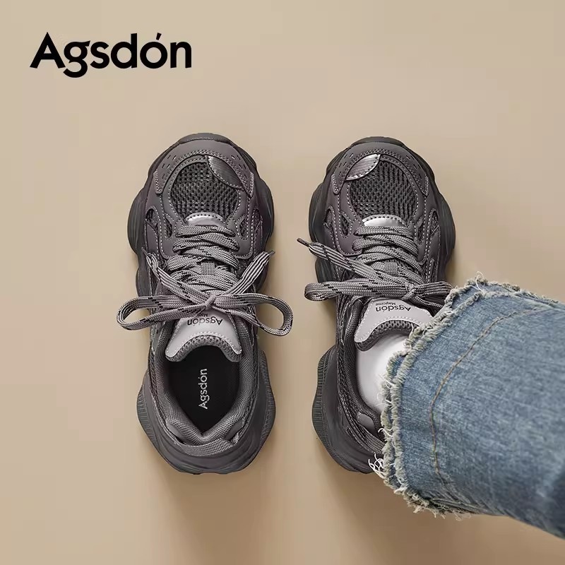 【奥古狮登】老爹鞋女厚底5CM时尚百搭休闲运动241048AA主图