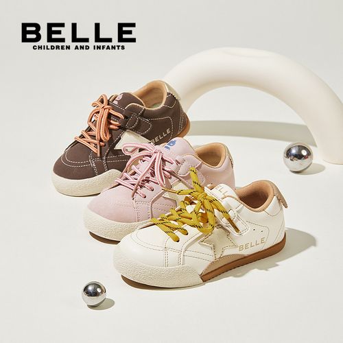 百丽秋冬新款运动休闲童鞋男女童防滑百搭星星鞋学长鞋L5Q359主图