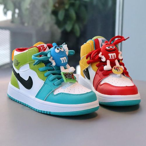 巴拉巴拉男孩女孩aj儿童运动鞋鸳鸯童鞋魔术贴春秋新款中大童板鞋主图