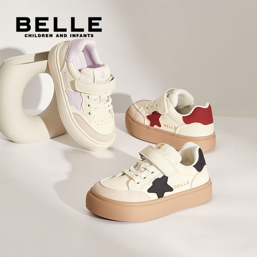 百丽春季新款运动鞋男女儿童潮款小白鞋韩系百搭休闲鞋 LC5112 QC主图