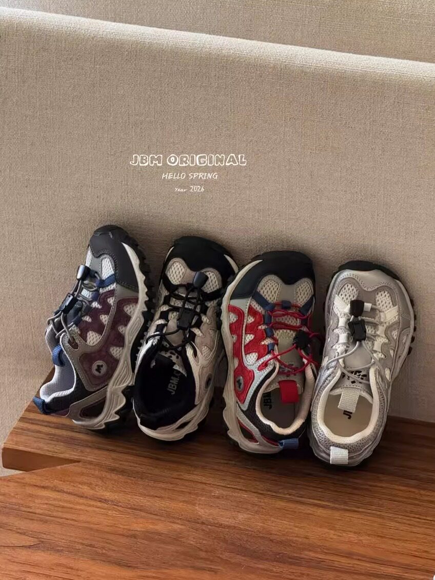 JBM儿童德训鞋春新款男女童户外登山鞋大童防滑减震徒步鞋运动鞋主图