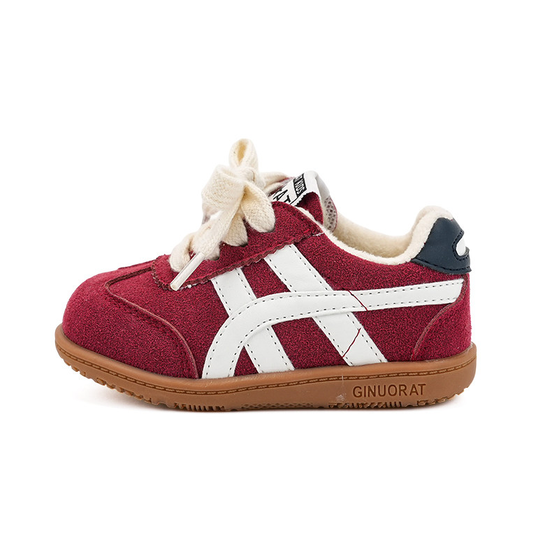 Ginuorat奇诺鼠宝宝韩版复古德训鞋春秋新款波尔多红色阿甘鞋板鞋主图