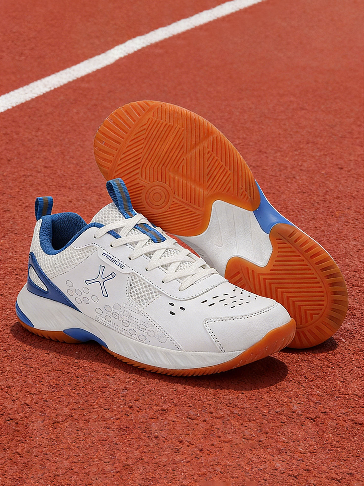 牛筋底男鞋网面透气青少年羽毛球鞋耐磨轻便软底舒适网球比赛鞋子主图