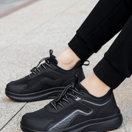 张凯丽老人鞋子男鞋2026新款爸爸鞋中老年舒适防滑健步休闲运动鞋