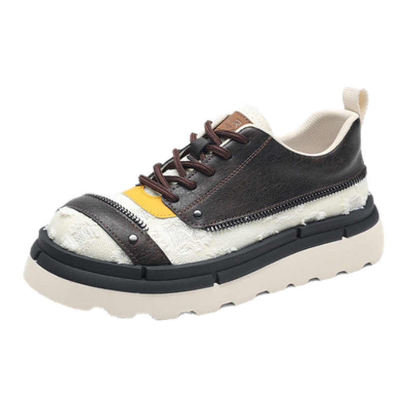 马克华菲男鞋2026新款春季休闲板鞋男款潮鞋百搭鞋子男增高黑白鞋主图