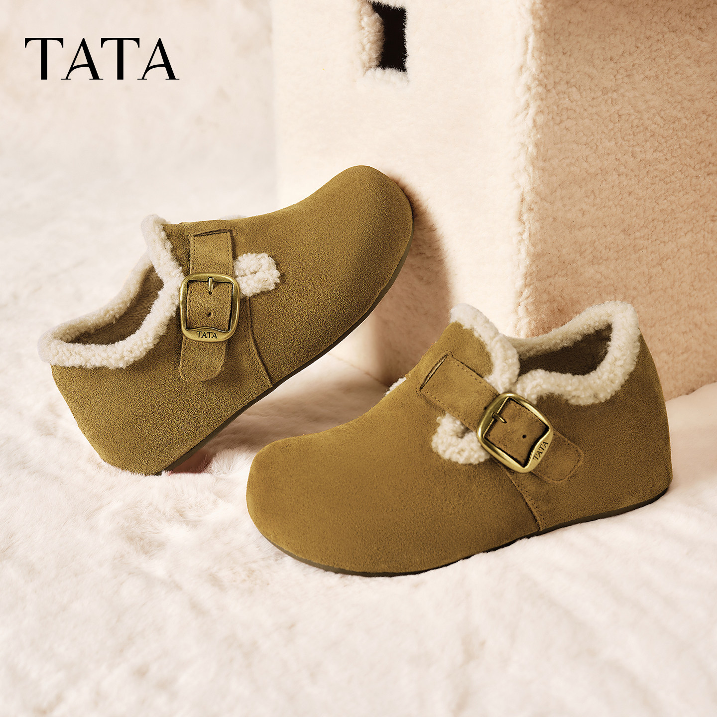 【所有女生的衣橱直播间】TATA他她厚底勃肯鞋休闲鞋主图