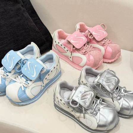 H55女鞋银河新2026春新款休闲两穿迷你华夫鞋日常百搭大头阿甘鞋