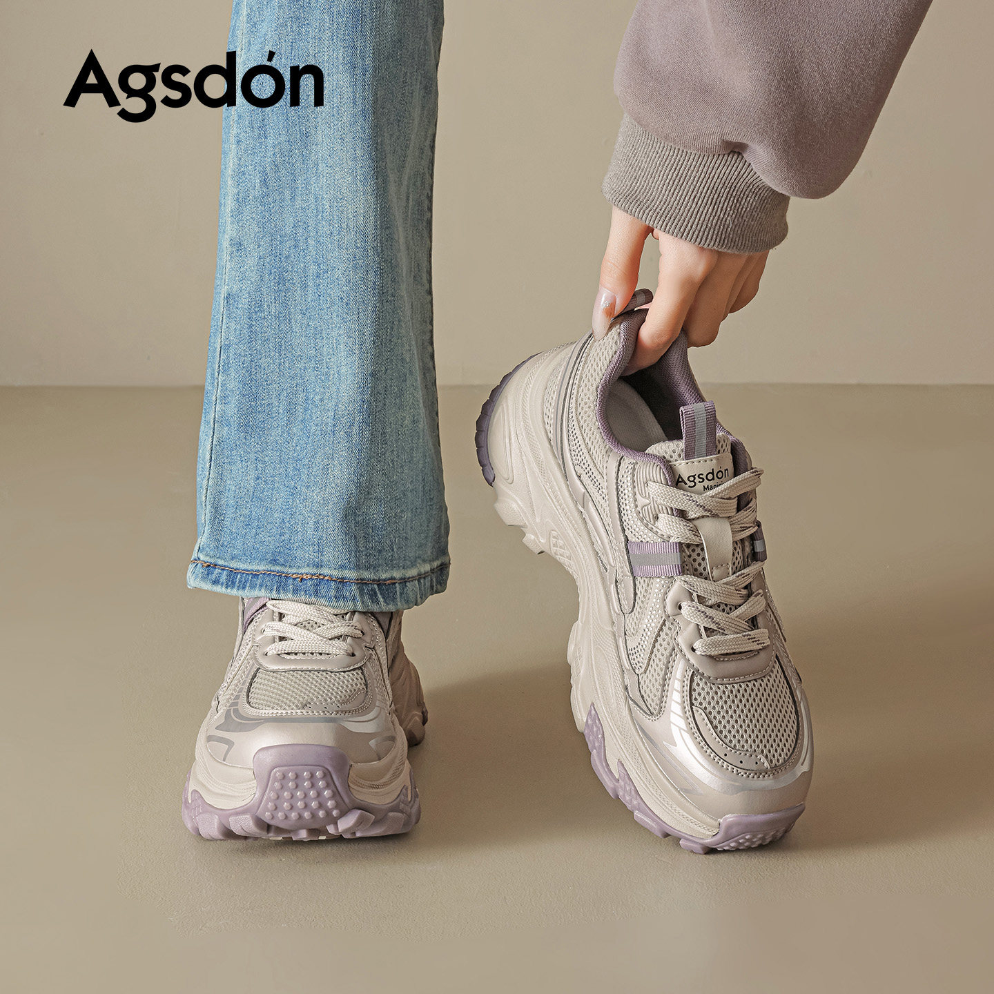 厚底老爹鞋女2026新款春季登山鞋子复古增高运动鞋百搭巨好看爆款主图