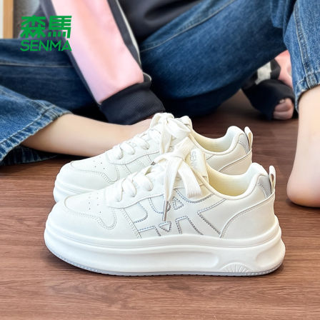 森马小白鞋女春季2026新款爆款时尚运动休闲鞋子女款厚底增高板鞋