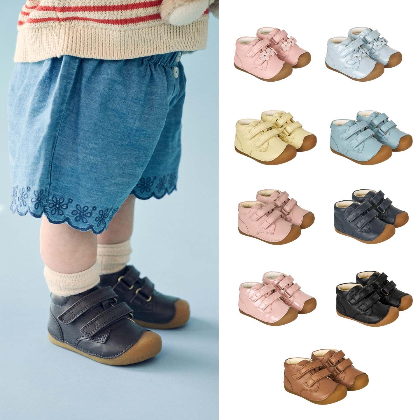 奶爸家！Bundgaard SS26新款儿童包头防踢学步小花兔子鞋 皮鞋主图