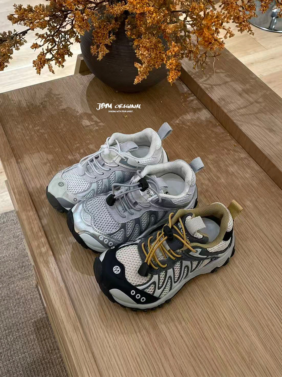 JBM儿童轻便运动鞋2026春季男女童休闲鞋子中大童时髦百搭慢跑鞋主图
