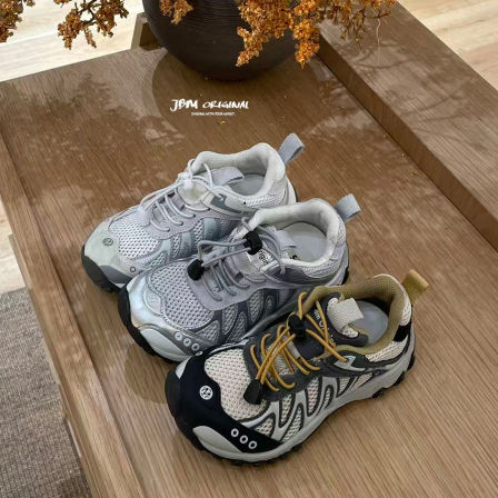 JBM儿童轻便运动鞋2026春季男女童休闲鞋子中大童时髦百搭慢跑鞋