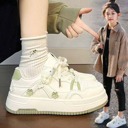 官网C&K女童鞋子运动小白鞋2026春季儿童板鞋防滑中大童女孩软底