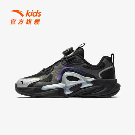 星迹丨安踏儿童运动鞋男童鞋2026新年款红色犟弹中大童旋钮童鞋