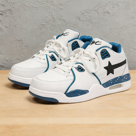 男鞋防水汽垫运动小白鞋减震厚底2026新款潮流青少年增高aj板鞋