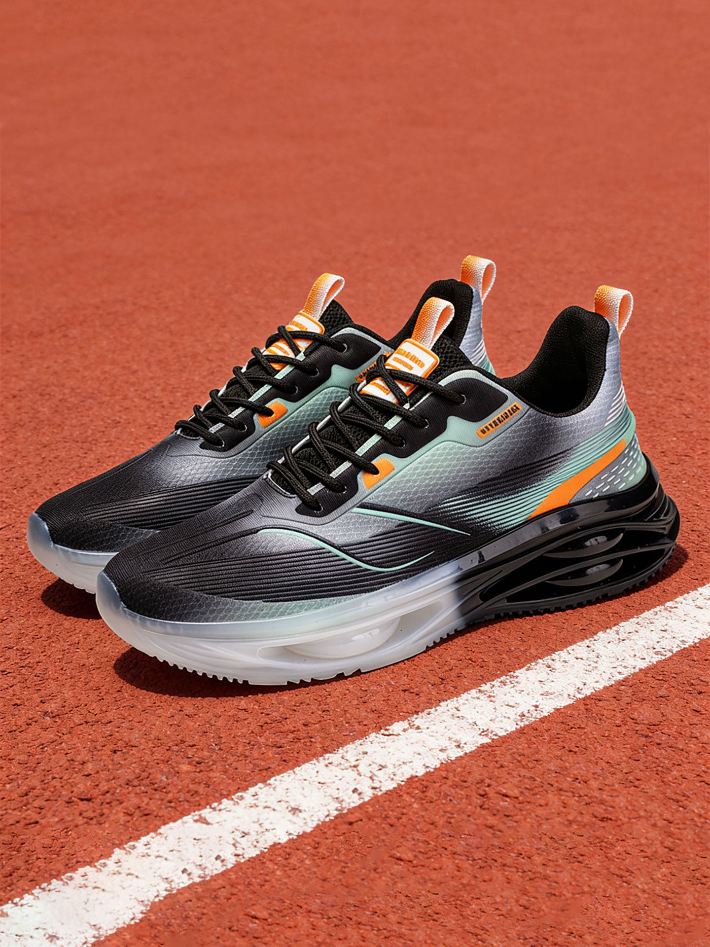 男鞋减震防滑男初中生气垫运动鞋大尺码透气防臭青少年增高休闲跑鞋主图