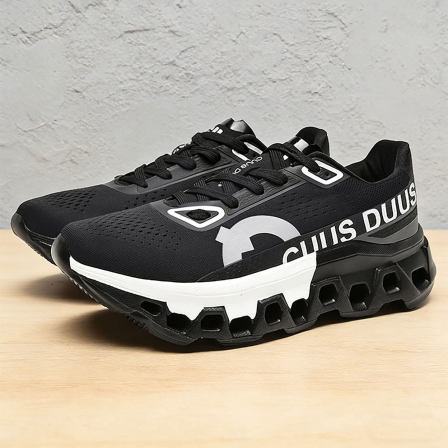 男鞋2026新款透气网面运动鞋男生防滑青少年耐磨厚底气垫跑鞋减震