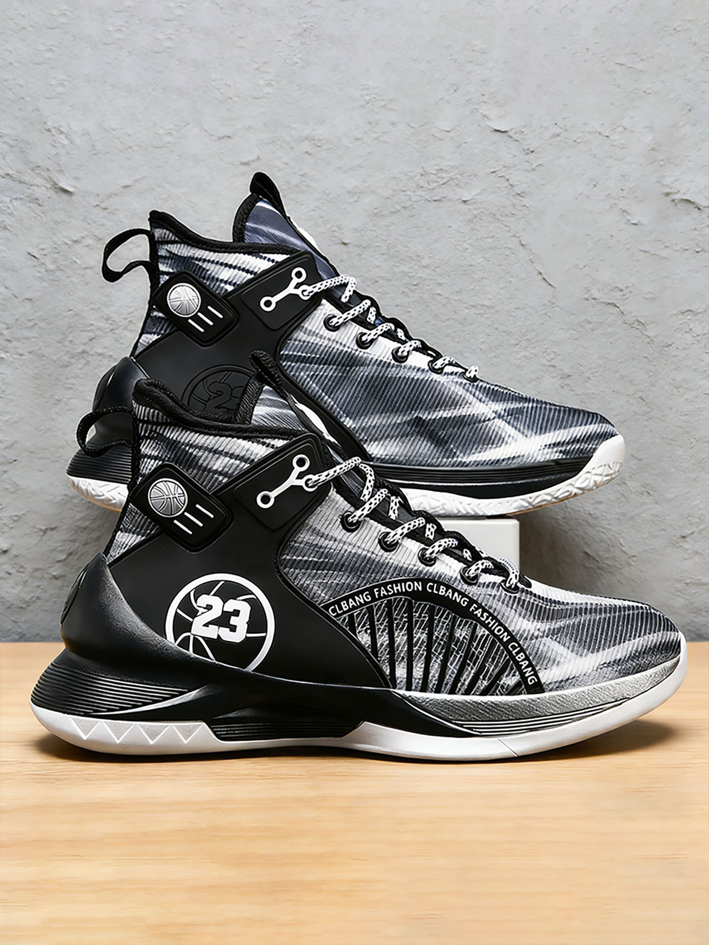 青少年男生鞋子潮流实战篮球鞋防滑耐磨初中生高筒运动鞋透气防臭主图