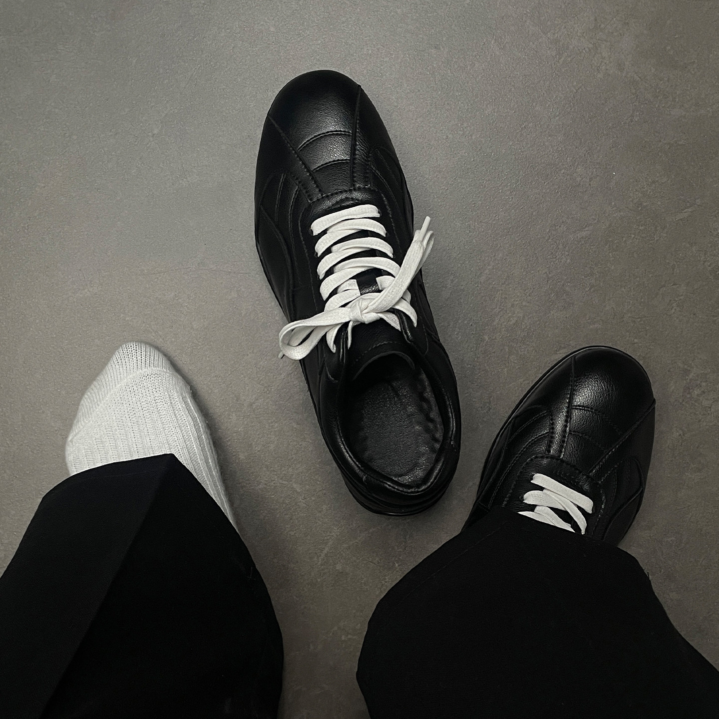 cleanfit系带复古足球薄底德训鞋休闲赛车男女户外运动平底德比鞋主图