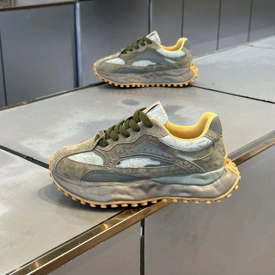 李宇新男鞋2026新款春季运动跑步阿甘鞋男士休闲百搭厚底老爹潮鞋主图