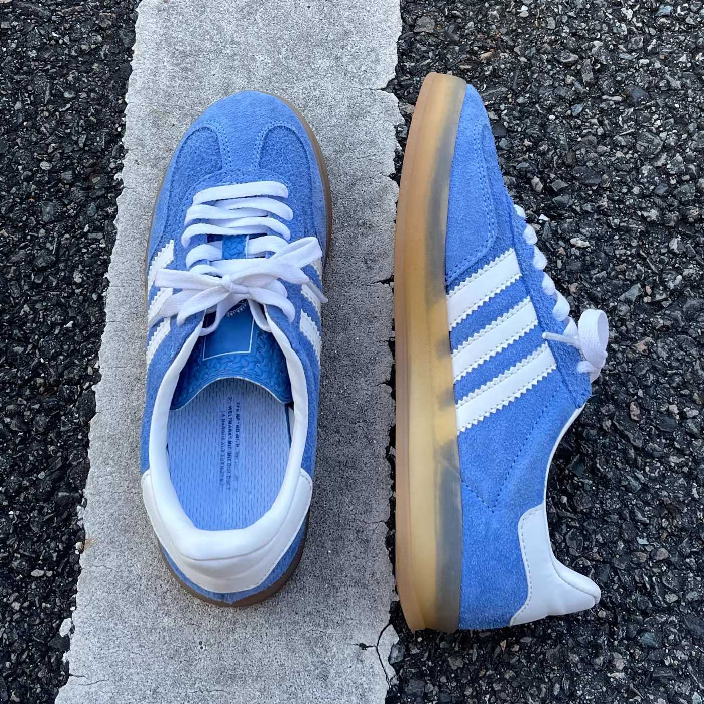 美式复古蓝色德训鞋男女款2026新款防滑增高情侣百搭休闲阿甘板鞋主图