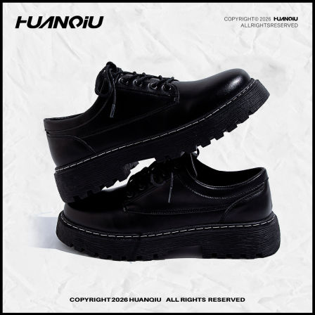 环球厚底德比鞋男鞋2026春季新款英伦风高级感正装黑色鞋子皮鞋男