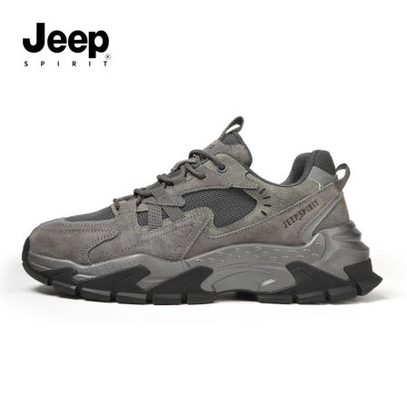jeepspirit吉普男鞋男士网面徒步鞋2026春季新款男款休闲老爹鞋男
