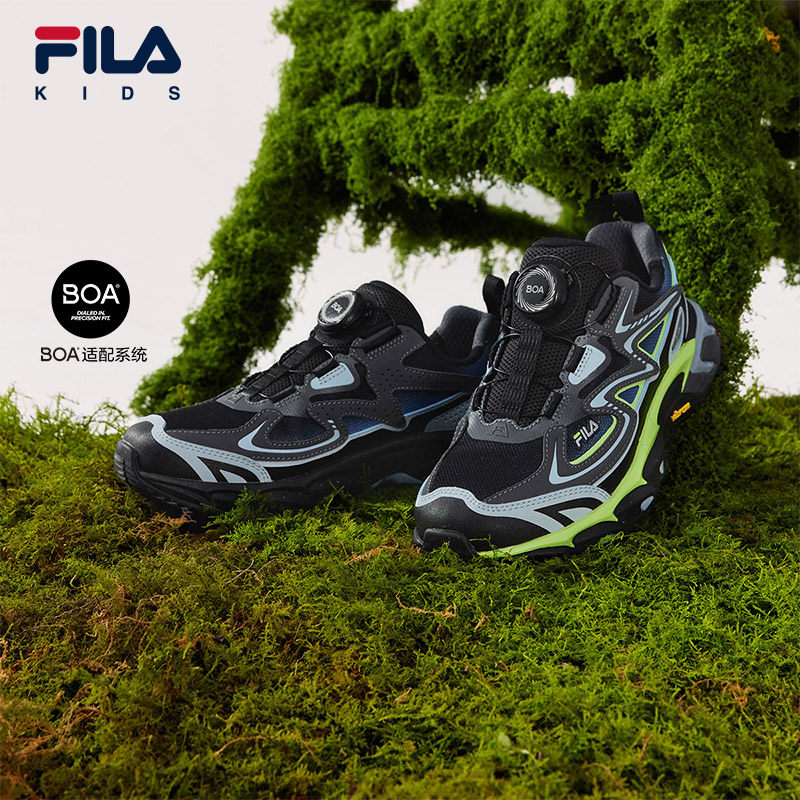 FILA斐乐儿童童鞋运动鞋2026年春季新款男女中大童户外徒步鞋迅鹿主图