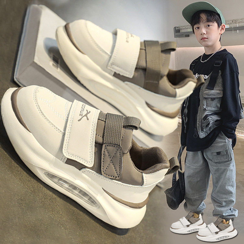 官网C&K男童鞋子2026新款春季儿童皮面轻便运动鞋男孩跑步鞋潮牌主图