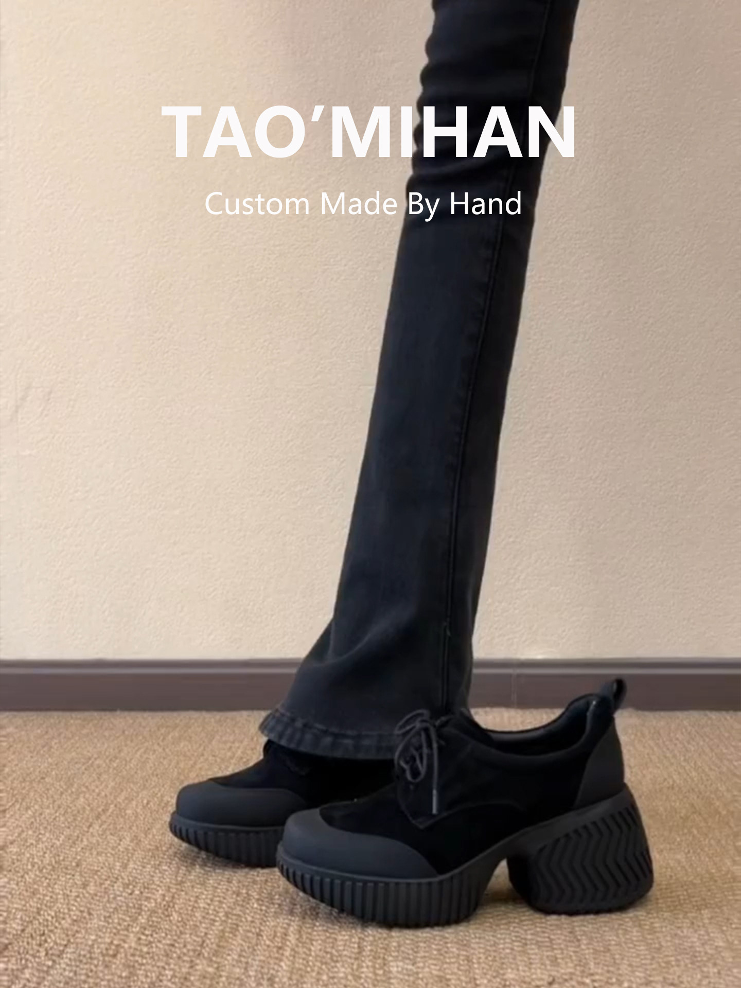 真皮巨好看增高鞋子2026新款小个子显高厚底百搭小皮鞋高跟单鞋女主图